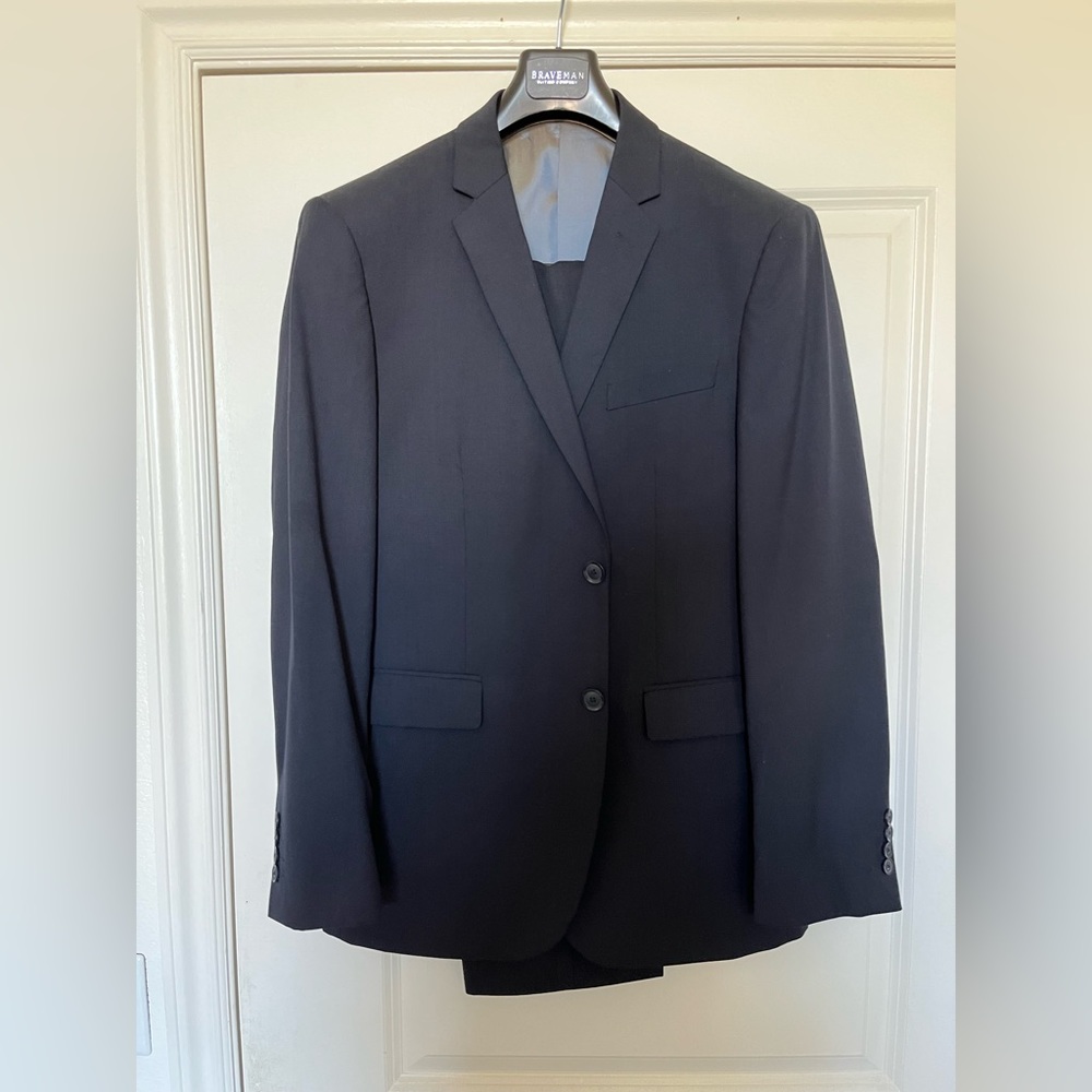 Braveman Navy Slim-fit Suit